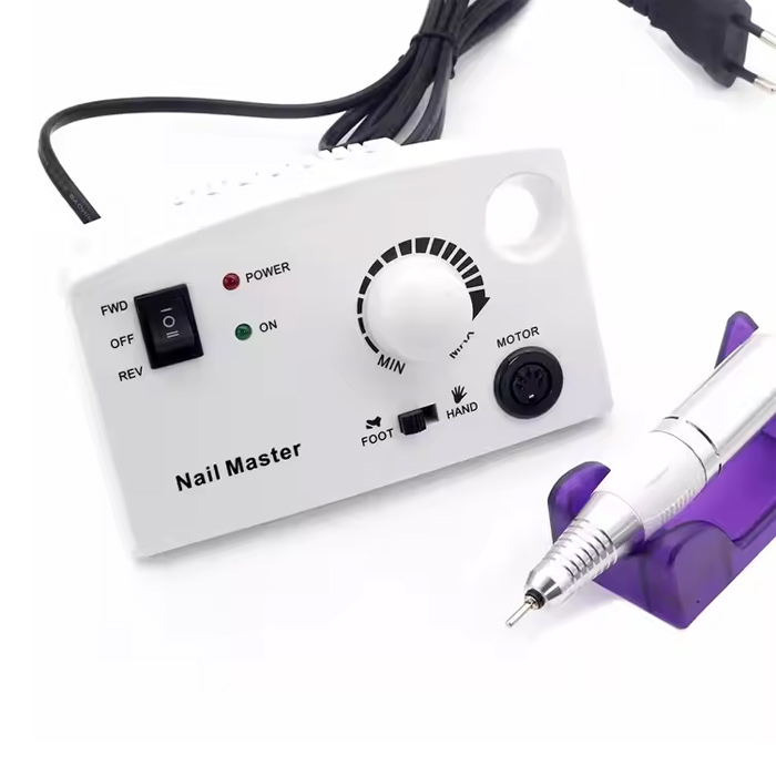 Біла настільна електрична пилка для нігтів