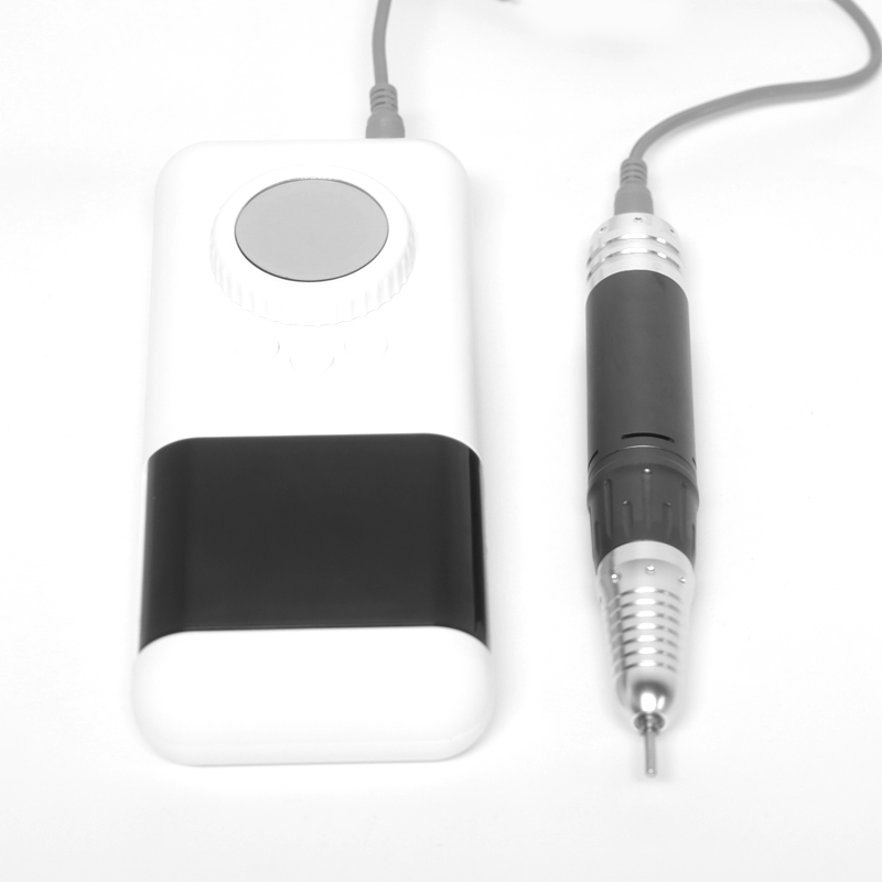 Біла портативна електрична дриль для нігтів